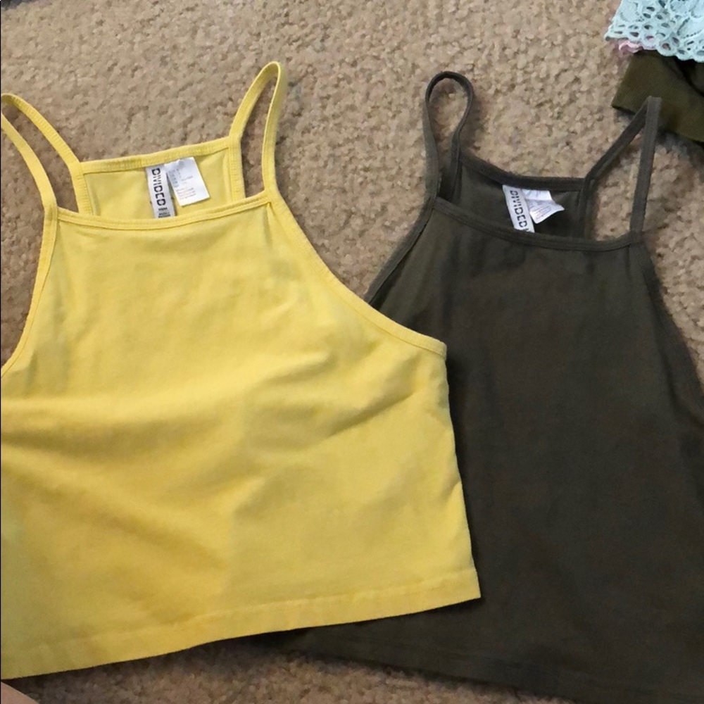 H&M Divided Basic Cropped Tanks